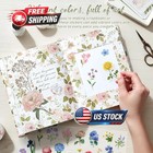 300 Pcs Transparent Flower Stickers For Scrapbooking  Journaling  Crafting