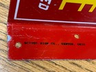 Vintage 1950 s  pal Ade  Orangeade  Metal Flange Advertising Sign  12 5 x 6 5  