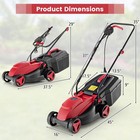 Electric Corded Lawn Mower 10-amp 13  Walk-behind Lawnmower W collection Box