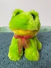 Dan Dee Collector s Choice Easter Frog Plush Stuffed Animal Fluffy Soft Pink Bow