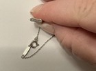 Tiffany   Co Sterling Silver Mini Padlock Pendant W  Chain Necklace 16      Pouch