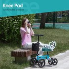 Elenker Yf-9005e Steerable Medical Knee Walker 10  Wheels - Light Blue white