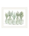 Simply Sage White Framed Print Wall Art