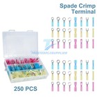 250pc Heat Shrink Wire Connectors Electrical Ring Fork Spade Crimp Terminals Kit