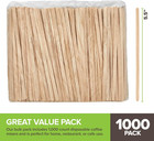 1000 Count Wooden Coffee Stir Sticks  Bulk Wood Stirrers For Coffee And Tea  Dis