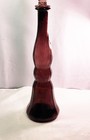 Vtg Rossini Empoli Amethyst Genie Panelled Glass Genie Bottle 18 5  W Top