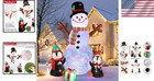 Colorful 6ft Christmas Inflatable Snowman   Penguin - Effortless Holiday Decor 