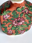 Vintage Chinese Snuff Bottle Floral Hand Painted No Marks Pink Green