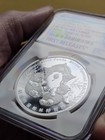 China Official Panda Medal 2018 1 Oz Silver Berlin World Money Fair Ngc Pf-70