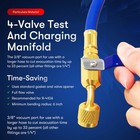 For Yellow Jacket 49968 4-valve Test And Charging Manifold Gauges R-22 404a 410a