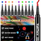 Liquid Chalk Markers Glass Whiteboards Dry Erase Boards Fine Tip 10 Pack New