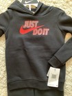 Nike Boys 2 Piece Hoodie   Sweatpants Black Size 4t new With Tags