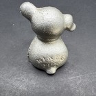 Vintage Hines Pup Cast Aluminum Advertising Figure Paperweight Incised Letters