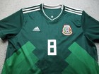 Mexico National Team Jersey Mens Xl Home Soccer Adidas 2018 Hirving Lozano 8