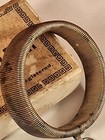 Rare Antique 1915 Empress Crochet Ball Holder W origl Box And Fragment  rt1010 