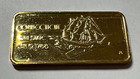 Silver 1 Oz 24k Gold Stain 999 Fine Silver Connectcut 5th State Bar
