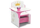 Princess Kids Desk And Chair Set School Study Table Storage Box Girls Children
