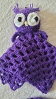 New Crocheted Owl Lovey Blanket Toy And Cap For Baby