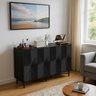 Sideboard Buffet Kitchen Pantry Storage Cabinet W  Adjustable Shelves   4 Doors