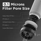 Personal Water Filter Straw Outdoor Portable Filtration Emergency Survival 4pack