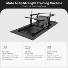 Balancefrom Fitness Hip Thrust Machine  Adjustable Synclock Lever For Home Gym