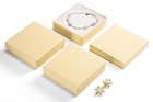 20 Pcs Matte Small Jewelry Gift Boxes 3 5x3 5x1 Inch With Lids   Cotton Fill - B