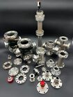 Ultra High Vacuum  uhv  Equipment Lot - Flanges  Tee  Passthrough  Feedthrough