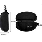 2pcs Portable Eye Glasses Case Sunglasses Protector Box Belt Clip Hard Zipper