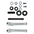 170mm Chrome 3 Piece Crankset Crank Arms W  Bottom Bracket Usa bb 8t Bmx Bike