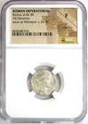 Brutus Ar Denarius Silver Roman Coin 54 Bc - Certified Ngc Fine - Rare 