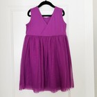 New Hanna Andersson Summer Ice Cream Dress In Soft Tulle Purple 6-7 120