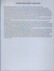 Us Steel Company Stock Certificate