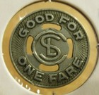 Pre 1930 Chicago Surface Lines Chicago  Il Transit Trolley Token - Illinois