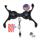 Dual Usb Cooling Fan Pad Foldable Slim Fans Cooler Stand For Laptop Notebook Lot