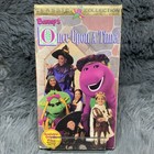 Barney Once Upon A Time Vhs Tape 1996 Cartoon Classic Collection White Tape