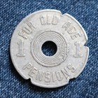 Set Of  3 Antique Oklahoma Consumer s Tax Tokens  For Old Age Pensions  Rare