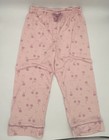 Bearpaw 4t Pink Floral Pajama Set Button Top Pants Girls Cozy Soft Excellent    