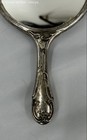 Vintage Epns Silver Plate Metal Repousse Cherub Baby Hand Held Vanity Mirror Vgc