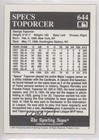 1992 The Sporting News Conlon Collection Specs Toporcer  644