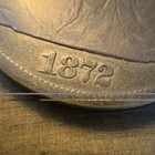 1872 Seated Liberty  1 Silver Dollar With Motto Business Strike Phila Km 110