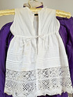 Antique  Baby s Pintucked And Antique Cotton Pintucked Christening Gown