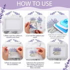 20 Sheets Lavender Rub On Transfers For Crafts And Furniture Purple Floral Rub O