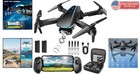Compact 1080p Drone With Gravity Control - 2 Batteries   Carrying Case Included