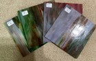 Multi- Color Streaky Opal Kokomo Stained Glass Sheets 8 By 8 Flat Rate Ship