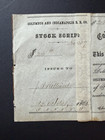 1864 J r  Hilliard Founder Hilliard Ohio Columbus Indianapolis Rr Stock Scrip