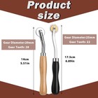 2 Pcs Tracing Wheel With Wooden Handle Stainless Steel Pounce Wheel Point Sewing