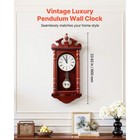 Grandfather Clock Vintage Pendulum Wall Clock 23 2 In With Quartz Movement