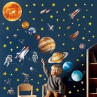 Ds12-8077 Solar System Wall Stickers For Kids Room D  cor Space Wall Decals Fo   