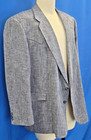 Taos Country Jacket Blazer Mens 54l Gray Herringbone Barleycorn Western Vintage