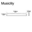 Musiclily Pro 2pcs 73 66mm Compensated Bone Saddle For Martin Acoustic Guitar